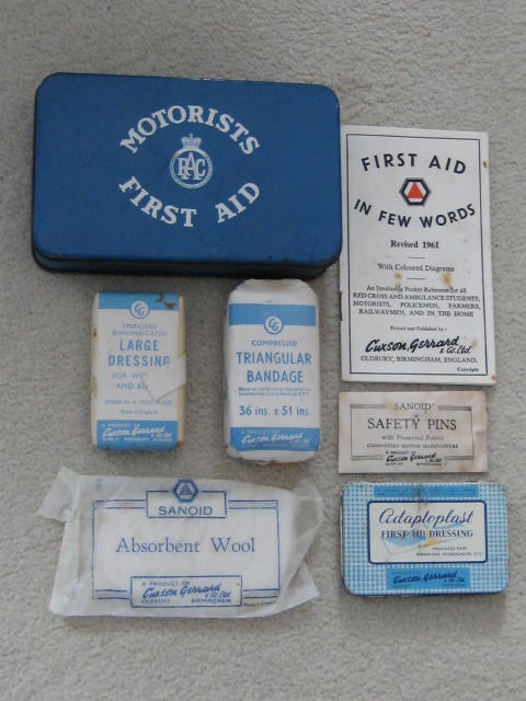 Click the image for more info RAC FIRST AID TIN + CONTENTS RAC