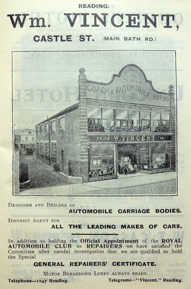 VINCENTS OF READING DASHBOARD SUPPLIERS PLAQUE  VINCENTS