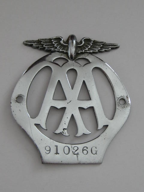 Click the image for more info AA BADGE 1930'S - 1940'S AA