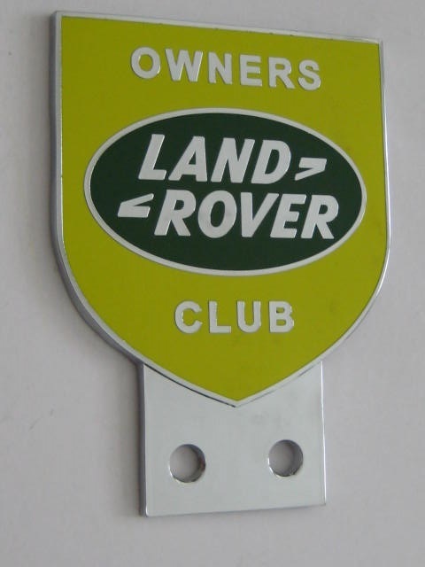 Click the image for more info LAND ROVER OWNERS CLUB BADGE LAND