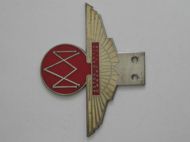 Click the image for more info ASTON MARTIN OWNERS CLUB CAR BADGE ASTON