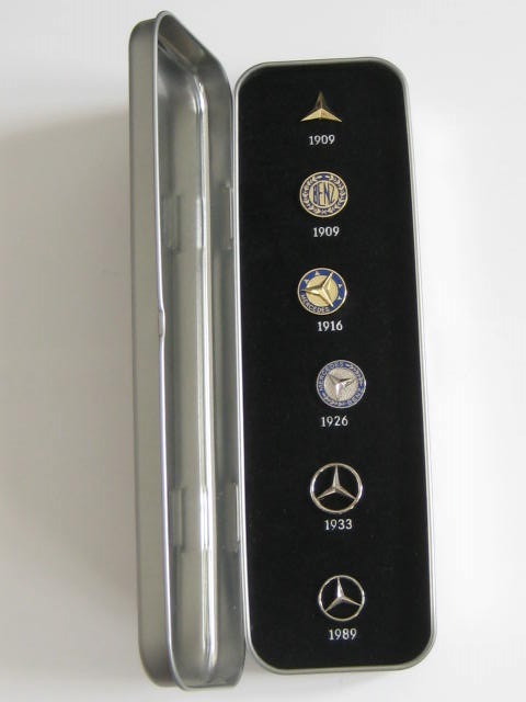 Click the image for more info MERCEDES PIN BADGE SET MERCEDES