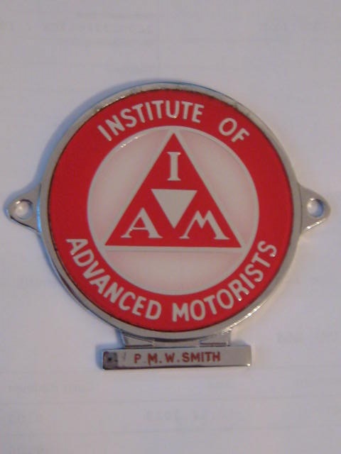 Click the image for more info INSTITUTE OF ADVANCED MOTORISTS GRILL BADGE INSTITUTE
