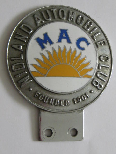 Click the image for more info MIDLAND AUTOMOBILE CLUB CAR BADGE MIDLAND