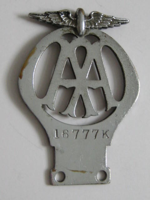 Click the image for more info AA BADGE SMALL SIZE 1936 - 1946 AA