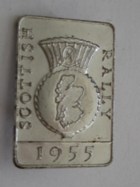 Click the image for more info 1955 SCOTTISH RALLY PIN BADGE 1955