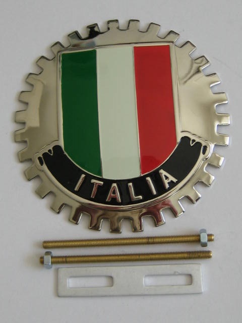 Click the image for more info ITALIA CAR GRILLE BADGE ITALIA