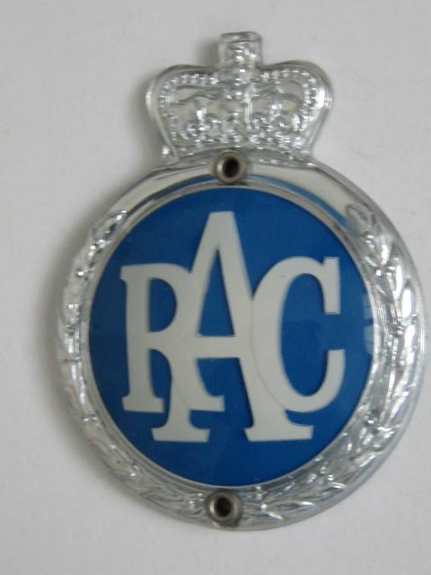 Click the image for more info RAC CAR BADGE 1960 - 1973 RAC