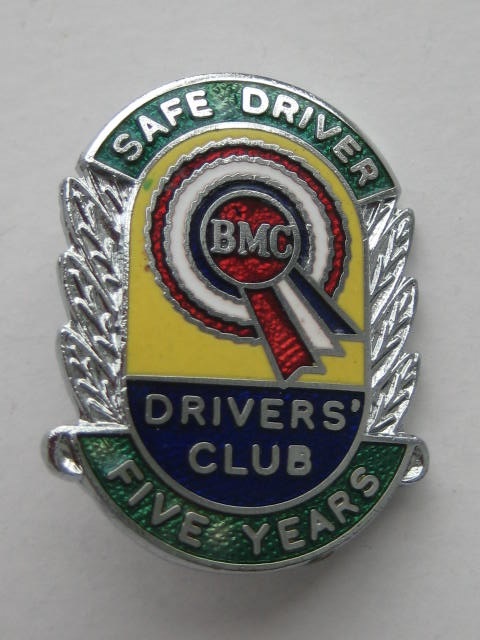 Click the image for more info BMC FIVE YEARS SAFE DRIVERS CLUB PIN BADGE BMC