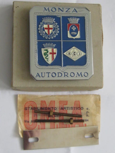 Click the image for more info MONZA AUTODROMA GRILLE BADGE MONZA
