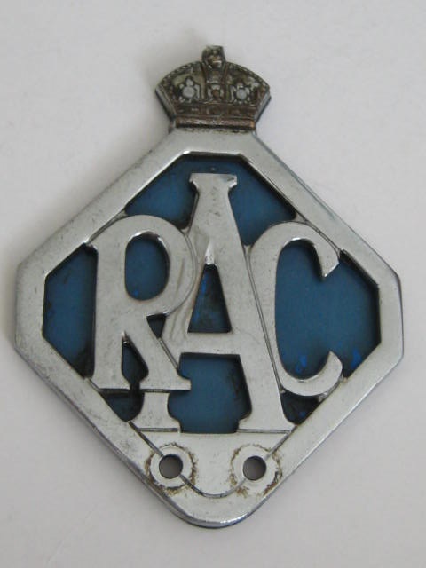 Click the image for more info RAC ASSOCIATE CAR BADGE 1946 - 1954 RAC