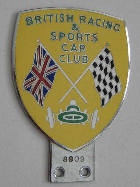 Click the image for more info BRITISH RACING & SPORTS CAR CLUB BADGE BRITISH