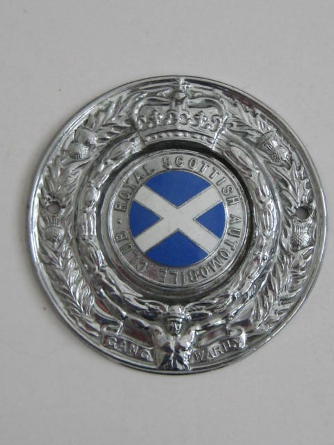 Click the image for more info ROYAL SCOTTISH AUTOMOBILE CLUB CAR BADGE ROYAL