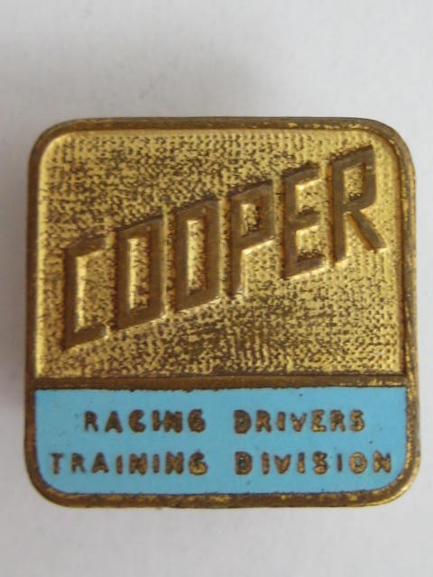 Click the image for more info COOPER RACING DRIVERS TRAINING DIVISION BADGE COOPER