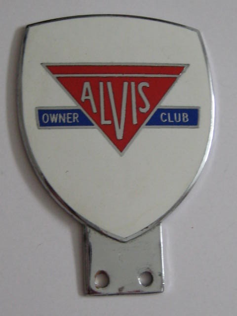 Click the image for more info ALVIS OWNERS CLUB CAR BADGE ALVIS