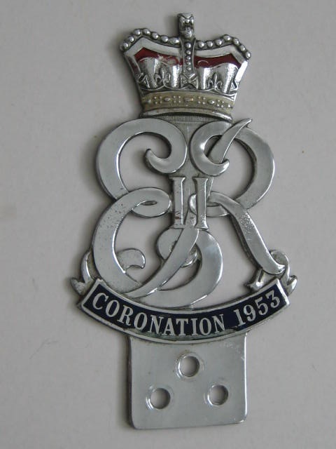 Click the image for more info 1953 CORONATION BADGE 1953