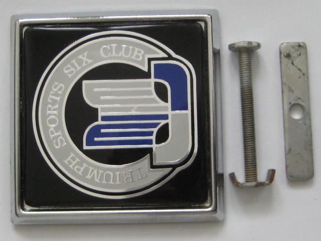 Click the image for more info TRIUMPH SPORTS SIX CLUB CAR BADGE TRIUMPH