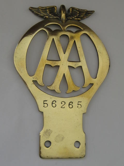 Click the image for more info 1911 AA CAR BADGE 1911