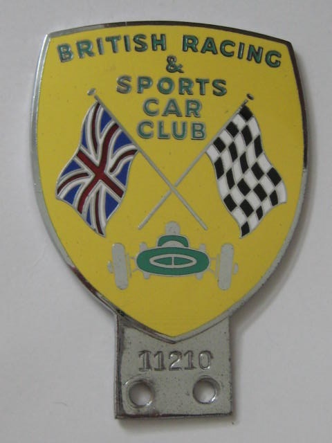 Click the image for more info BRITISH RACING & SPORTS CAR CLUB CAR BADGE BRITISH