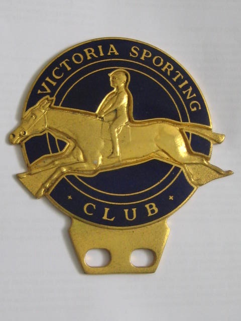 Click the image for more info VICTORIA SPORTING CLUB CAR BADGE VICTORIA