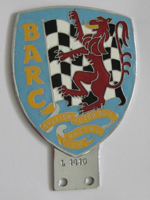 Click the image for more info BRITISH AUTOMOBILE RACING CLUB CAR BADGE BRITISH