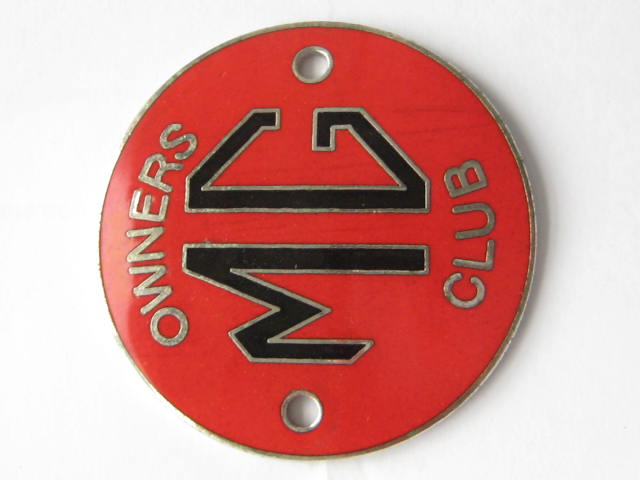 Click the image for more info MG OWNERS CLUB BADGE SMALL SIZE MG