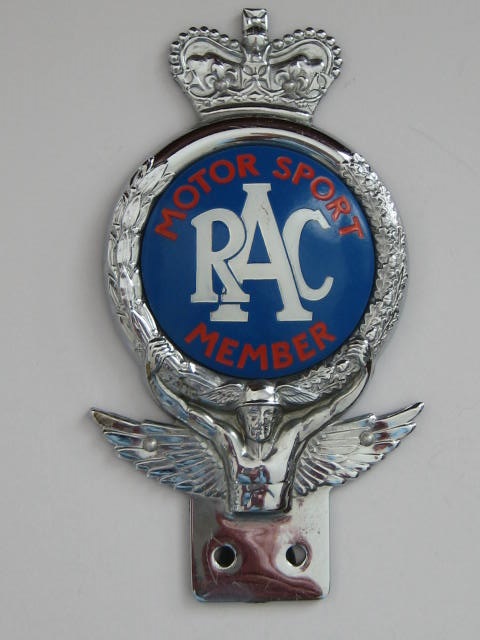 Click the image for more info RAC MOTOR SPORT MEMBER CAR BADGE RAC