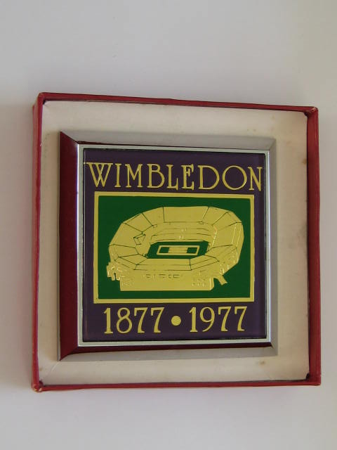 Click the image for more info WIMBLEDON CENTENARY 1877-1977 CAR BADGE WIMBLEDON