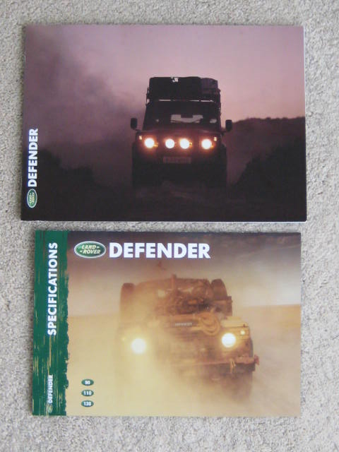 Click the image for more info 2000 DEFENDER BROCHURES 2000