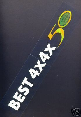 Click the image for more info LAND ROVER 50TH BEST 4 X 4 X FAR DECAL LAND