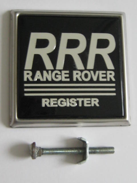 Click the image for more info RANGE ROVER REGISTER CAR BADGE RANGE