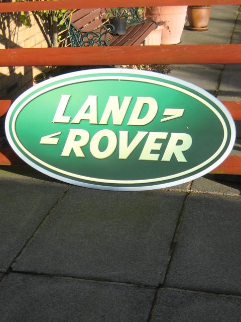 Click the image for more info LAND ROVER SIGNS LAND