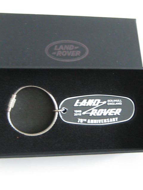 Click the image for more info LAND ROVER 70TH ANNIVERSARY KEY RING LAND