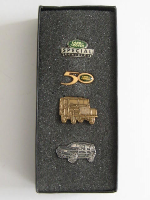 Click the image for more info LAND ROVER 50TH ANNIVERSARY PIN BADGE SET LAND