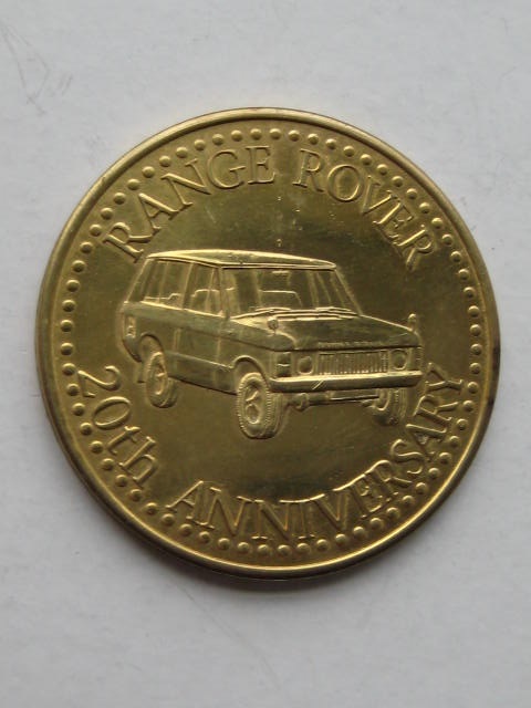 Click the image for more info RANGE ROVER ANNIVERSARY COIN RANGE