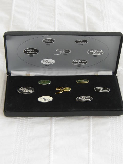 Click the image for more info LAND ROVER 50TH ANNIVERSARY PIN BADGE SET LAND