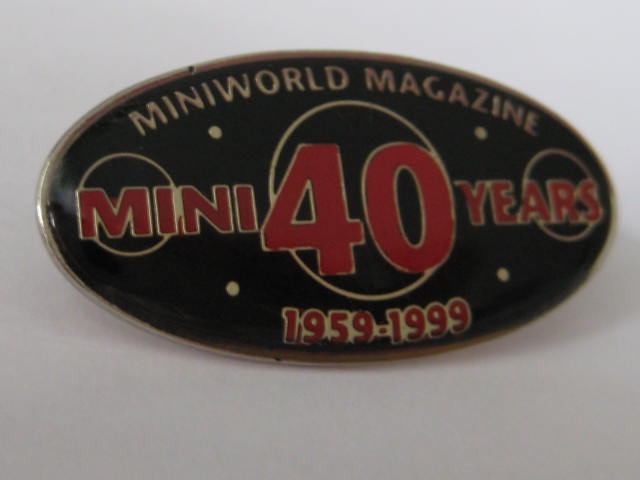 Click the image for more info MINI 40 YEARS LAPEL PIN BADGE MINI