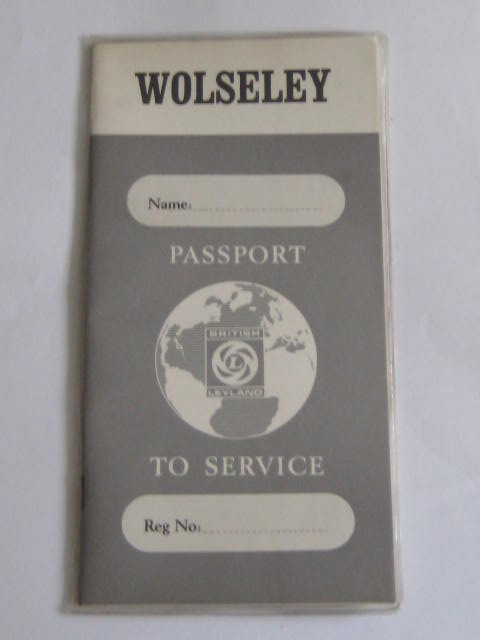 Click the image for more info WOLSELEY PASSPORT TO SERVICE WOLSELEY