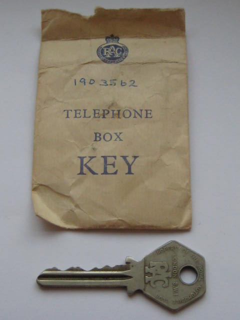 Click the image for more info RAC TELEPHONE BOX KEY RAC