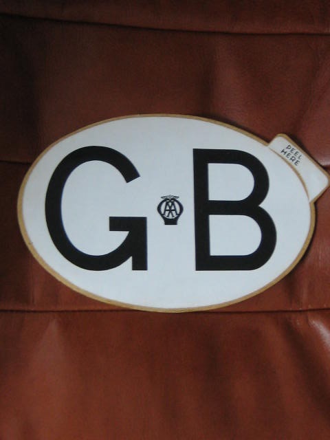 Click the image for more info 1960'S AA GB STICKER / DECAL 1960'S